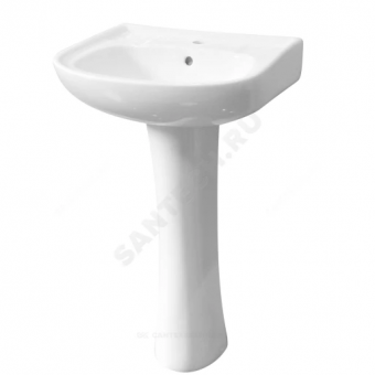 Умывальник с пьед 51 2/вел 1/отв б/к Selena